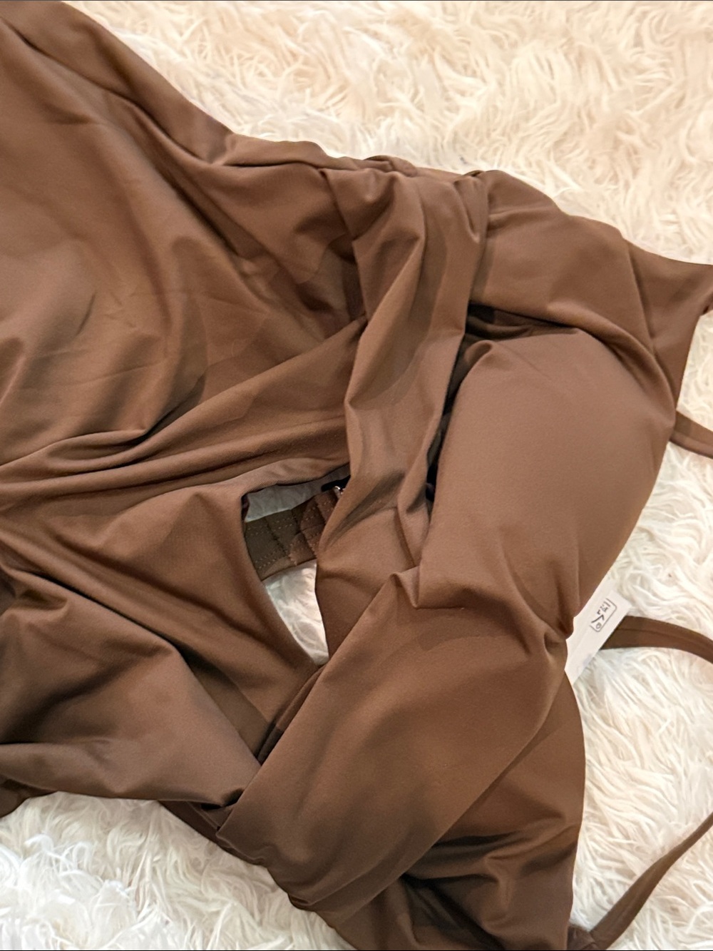 Nwt DKNY Brown One-Piece Swimsuit M - Picture 9 of 10